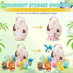 11 Pcs Easter Dinosaur Stuffed Animal Small Dino Plush Toy And Egg Bag Set Cute Stuffed Dinosaur Animals Plush Toys Soft Stuff Animals For Birthday Dino Themed Party(Cute)