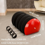 Inflatable Dildo Mount Sex Pillow With Adjustable Bondage Cuffs - Adult Sex Position Support Cushion