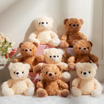 8 Pack Christmas 9.8 Inch Bear Plush Stuffed Animals Soft And Cute Bear Plush Toys For Birthday Boys Girls Halloween Party Favors