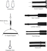 2-in-1 Adjustable Sex Swing for Door & Ceiling with Padded Seat, Supports 650 lbs