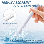 8pcs Sex Toy Diatom Drying Rod Stick?Diatomite Drying Sticks for Male Masturbator Sex Dolls, Dry Deodorize Kit, Male Masturbator Care Kits,Toy Cleaning Kit for Adult Pocket Pussy Vagina Anal,Reusable