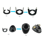 Male Chastity Device Cock Cages Bondage Fully Restraint Bowl Virginity Device Adult Sex Toy For Men Penis Exercise (Black)