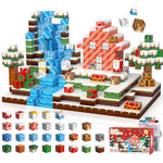180Pcs Magnetic Blocks - Christmas Magnetic Building Blocks Set For Kids – Stem Sensory Magnetic Cubes Tiles Building Toys For Boys Girls Toddlers Ages 3 4 5 6 7 8-12, Xmas Gifts & Stocking Stuffers