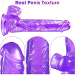 Sex Toys Anal Plug For Beginners, Butt Plug Training For Women, Lesbians, Men, Gay & Couple (7.8" Purple-1)