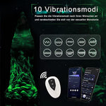 App Controlled Silicone Vibrator, Premium Fantasy Vibration Dildos, Glow In The Dark Sex Toy For Men Women