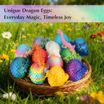 3D Printed Dragon Eggs, 12Pcs Mini Crystal Dragon Toys For Ages 8-13 Year Old, Articulated Crystal Fidget Toy Gifts For Kids,Child, Boys And Girls
