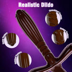 Black Dildo Double Ended Dildo, 11.61“ Anal Sex Toy Big Thick Monster Dildo, Huge G Spot Fantasy Female Adult Women Sex Toy Men Couple