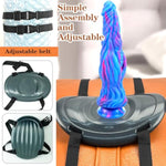 Suction Cup Dildo Mount Sex Saddle Adjustable Strap-On Harness Dildo Holder For Hands-Free Play On Sex Chairs Pillows Towels Sex Toys Machine For Women Men (Without Dildos)