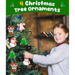 4 Pcs Christmas Pop Keychain Toys,Kids Toddler Small Gifts Packs Fidget Sensory Toy For Backpack Christmas Decoration,Classroom Prize Stocking Stuffers Party Favors Goody Bags Accessories Sets