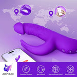 Vibrater Thrusting Sex Toy For Women - 5In1 G Spot Vibrator With App Dildo Vibration Machine, 5 * 5 Thrusting & Flapping Vibrator Double-Ended Dildos & One-Click Burst Sexual Pleasure Tools For Women