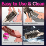 Cock Rings For Men, Reusable Penis Enlarge Sleeves Girth, Delay Ejaculation Stronger Erection Enhancement Sex Toys Silicone Penis Rings For Men - 2Pcs - Transparent Black