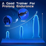 Male Sex Toys For Men Penis Vibrator - Large Male Masturbator Stroker For Penis Training & Prolong Endurance, 10 Vibration & Tongue Licking Adult Toy With Loop-Handle Vibrators Sex Machine