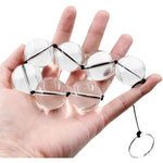 4 Sizes Unisex Glass Anal Beads Plug Big Smooth Crystal Balls Butt Plug Adult Erotic Toys With Finger Loop For Men/Women (Xl)