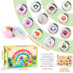 Air Dry Clay Kit for Kids, 12 Animal Modeling Clay Set, Kids Craft Kit for Creative Play