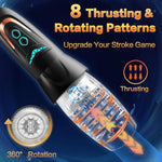 Automatic Male Masturbator Sex Toy With 10 Vibration, 8 Thrusting & Rotating Patterns, Male Sex Toys For Men, Penis Pump Male Stroker Adult Toy Penis Vibrator For Men, Adult Toys For Men
