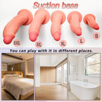 Realistic Dildo Thick Anal Plug With Suction Base For Hands-Free Play Lifelike Butt Plug For Anus Dilation Prosate Stimulation Adult Sex Toy For Intermediates To Experienced Users S 7.67''