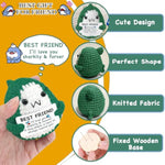 Positive Crochet Animals For Best Friend Bestie Handmade Shark Knitted Emotional Support Shark Crocheted Stuffed Animals With Card For Men Women Birthday Graduation Gifts