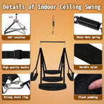 Enhanced Sex Swing Bdsm Bondage Sex Toys - Spinning Indoor Ceiling Swing With Triangular Suspension Device & Widened Neck Lumbar Hip Pads, Sex Swings With Adjustable Sling Adult Sex Toy