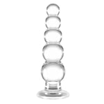 Large Butt Plug,7 Inch Anal Beads With Bottom,Glass Anal Plug Adult Sex Toy For Men Women Gay