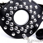 Adjustable Ball Gag Set - PU Leather Ball & Mouth Gag with Chain, Intimate Play Gear for Couples Men & Women, Carnival Valentine's Day Sexual Wellness Accessory