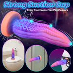 9.6" Tentacle Dildo Fantasy Octopus Dildo, Glowing In The Dark Giant Monster Sex Toy, Silicone Alien Animal Penis With Strong Suction Cup For Riding And Hand-Free Play, Adult Sex Toys For Women Men