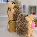 1Pair Of 7" Hedgehog Couple Plush Stuffed Dolls Animal Plushtoys