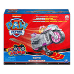 Paw Patrol, Moto Pups Skye’s Deluxe Pull Back Motorcycle Vehicle with Wheelie Feature and Toy Figure