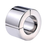 Stainless Steel Weight-Bearing Penile Pendant Stretching Exercise Magnetic Ring Metal Penis Cock Ring Toy(A4)