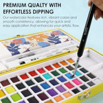 50-Piece Colorful Watercolor Paint Set with Brush Pens for Artists and Beginners