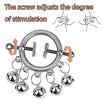 Bdsm Breast Sex Bondage Restraints, Ring Adjustable Stainless Steel Nipple Clamp,Highlighting The Curve Of The Chest, Nipple Stimulator Flirting Toys For Adult Couples Sex Games