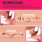 Realistic Silicone Sex Dolls Male Masturbator Pocket Pussy Ass Realistic Adult Sex Toys For Men Masturbation With 3D Vagina And Lifelike Soft Butt Anal Sex For Men Pleasure And Several Sex Positions