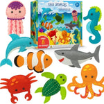 165 Pcs Kids Sewing Kit, Sew Your Own Sea Animal Felt Crafts for Ages 7-12