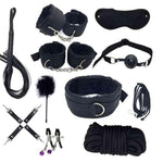 Neck To Wrist Bdsm Straps Bondaged With Wrist Ankle And Thigh Restraint Kit For Couples Under King Size Bed Toys Sex Rope Blind Fold And Hand Ties Adult Play Handcuffs For Grownups Bedroom Set Sweater