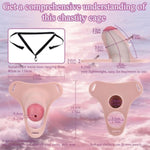 Male Chastity Cage Lightweight Cock Cage Silicone Gel Chastity Device Adult Sex Toys,Equipped With A Chastity Belt,Perfect For Long-Term Wear,Erection Control & Bondage Play (Style 1)
