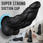 8 Inch Huge Thick Black Dildo, 2.5'' Diameter Girthy Bbc Dildos With Strong Suction Cup, Realistic Animal Silicone Anal Dildo Fake Penis Adult Sex Toys For Gay Men Female Masturbation