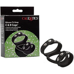 Silicone Tri Snap C & B Cage, Black