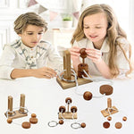 Wooden And Metal 3D Unlock Interlock Assorted Brain Teasers Puzzles?Iq Logic Training Family Game Party Favor Coffee Table Time Unlock Interlock Mind Puzzles Box