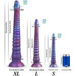 22In Silicone Super Long Tentacle Anal Dildo Butt Plug Strong Suction Cup Realistic Monster Octopus Dildos Anal Vaginal Prostate Massage G-Spot Sex Toys For Beginner Advanced Men Women (S)