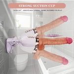 Silicone Automatic Thrusting Dildo with Wireless Remote, 10 Vibration Modes & 3 Telescopic Modes and Heating Skin