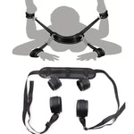 Adjustable Support System With Detachable Cuffs - Premium Leg Support For Fitness, Yoga & Therapy - Heavy-Duty Design For Active & Recovery