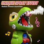 Dinosaur Shooting Toys For Boys 4 5 6 7 8 Years Old, Movable Electronic Scoring Target Game With 2 Toy Gun, Spray & Light & Sound, 24 Foam Balls, Christmas Birthday Gift For Kids 3-5, 5-7