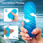 Male Masturbator Adult Sex Toys For Men - Spinning Textured Stroker Pocket Pussy For Men Masturbation, Ultra-Soft Stretchy Egg Penis Sex Toy With Storage Box, Pocket Pussies Masturbators