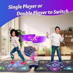Dance Mat Toys For 3-12 Year Old Girls Boys,Dance Mat For Kids With Light Up 12-Buttons, 2-Player Dance Toy For Toddler With 5 Modes,Birthday Xmas Gifts For 3 4 5 6 7 8 9 10+ Year Old Girls Boys Kids