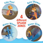 MindWare Dinosaur Color Splash Water Park Bathtub Playset - Interactive Bath Toys with Color Changing Dinosaur Figures - Gift for 3 Year Olds and Up