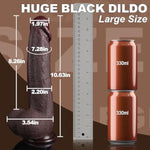 10.63In Big Black Dildo Huge Bbc Dildo - 2.20'' Diameter Dual Density Realistic Thick Anal Toy With Strong Suction Cup, Soft Real Skin Massive Long Cock, Adult Sex Toys For Women Men Couple Gay