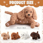 5 Pcs Labradoodle Nurturing Dog Stuffed Animal Sets 15 Inch Soft Cuddly Labradoodle Plush Toys Nursing Mommy Dog With 4 Puppy Stuffed Animals For Kids Birthday Christmas Party Gifts