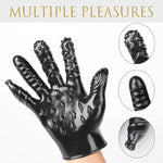 Silicone Finger Anal Gloves - G-Spot Stimulation Anal Butt Plug For Couples Erotic Play, Soft Dilator, Perfect Forbeginners(Black)