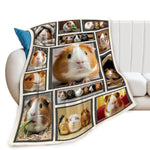 Guinea Pig Blanket Cute Animal Throw Blankets Gifts For Girls Boys Kids Guinea Pig Lover Soft Cozy Fleece Plush For Couch Sofa Bed 50"X40"