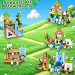 200Pcs Magnetic Blocks - Magnetic Building Blocks, Magnet Cubes Game, Stacking Forest Set, Stem Montessori Sensory Stacking Toys For Kids Boys And Girls Ages 3+ Christmas Birthday Gifts