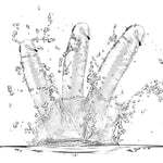 Clear Suction Realistic Dildo Set - 3 Sizes(Small6.4'',Big7.4'', Huge9.6'') For Anal And Vaginal Pleasure - Perfect For Beginners To Advanced Users Lifelike Penis